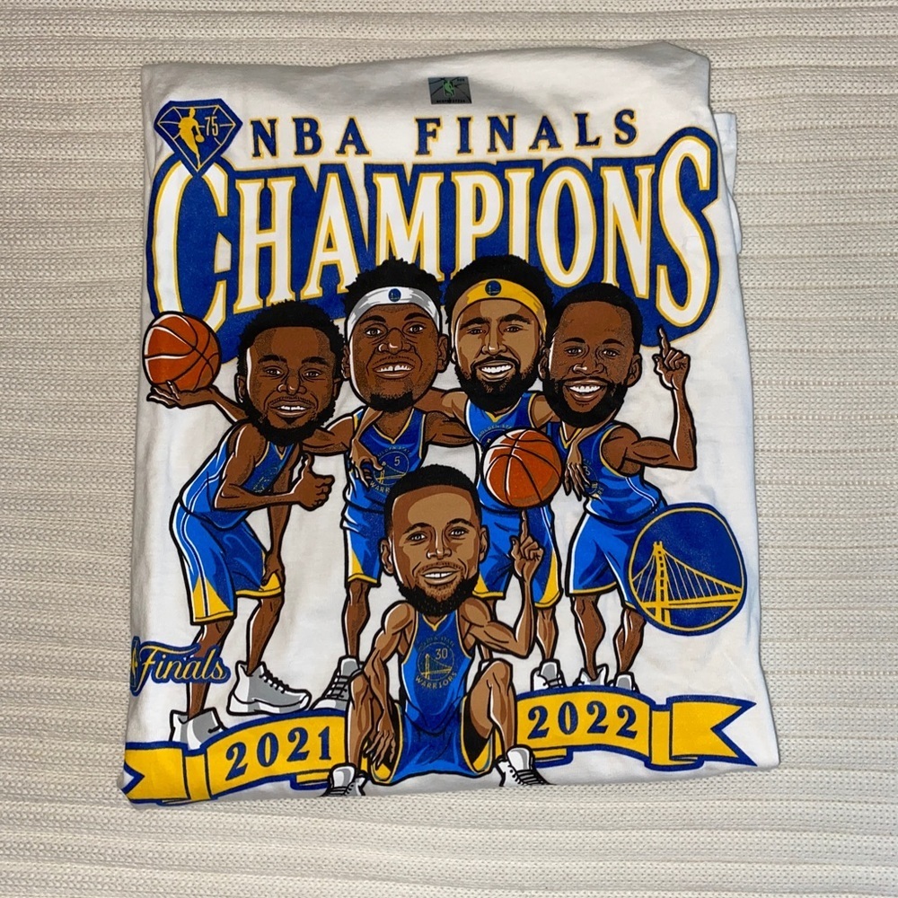 Warriors 2021-22 NBA Finals Champs T-Shirt, NWT